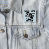 生きるのが辛いときはひざまずく キリスト教 缶バッジ (インサイチュ)