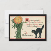 生きるのはたった一人の命ハロウィーンヴィンテージ 招待状 (正面)