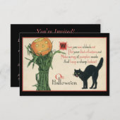 生きるのはたった一人の命ハロウィーンヴィンテージ 招待状 (正面/裏面)