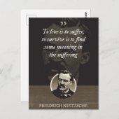 生きるのは苦しみ生き延びだ ポストカード (正面/裏面)