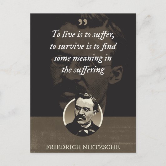 生きるのは苦しみ生き延びだ ポストカード (正面)