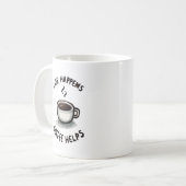 生きるコーヒー救済 – コーヒー愛好家 コーヒーマグカップ (正面左)