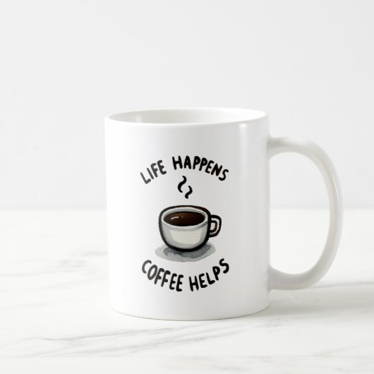 生きるコーヒー救済 – コーヒー愛好家 コーヒーマグカップ (右)