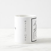 生きるシンボルのマグカップの喜び コーヒーマグカップ (中央)