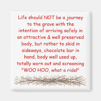 生きるモットー マグネット