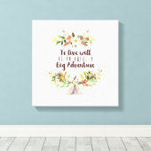 生きる事は冒険のキャンバスだ キャンバスプリント (インサイチュ (ウッドフロア))