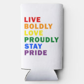 生きる大胆な愛誇らしげに滞在プライドドリンククール スリム缶クーラー (裏面)