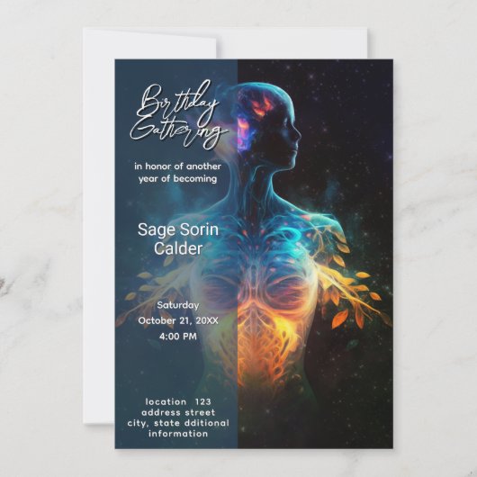 生きる希望｜精神エネルギー 招待状 (正面)