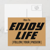 生きる楽しむ方法 ポストカード (正面/裏面)