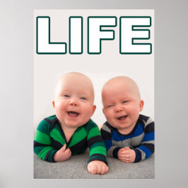 生きる権利を持つプロの双子ベビー ポスター