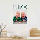 生きる権利を持つプロの双子ベビー ポスター (キッチン)
