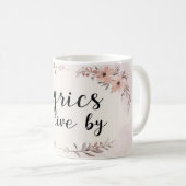 生きる歌詞 コーヒーマグカップ (正面右)