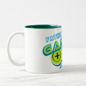 生きる父と子のゲーマー ツートーンマグカップ (左)