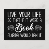 生きる生もし活だからフロリダはそれを禁止する本だった ポストカード (正面)