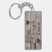 生きる笑い愛を納屋の横に キーホルダー (正面左)