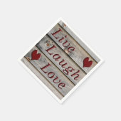 生きる笑い愛を納屋の横に スタンダードカクテルナプキン (角)