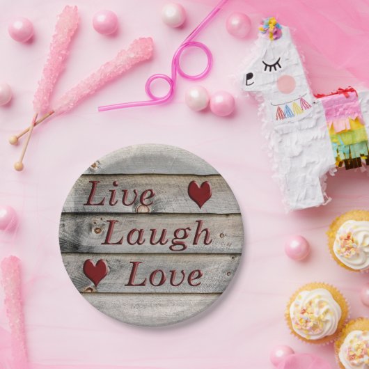 生きる笑い愛を納屋の横に ペーパープレート (パーティー)