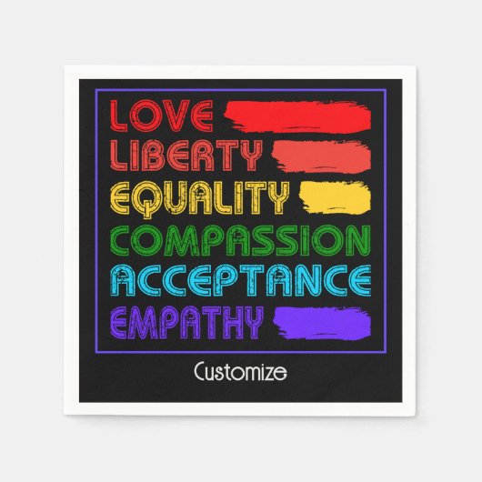 生きる言葉 スタンダードカクテルナプキン (正面)