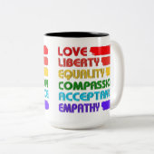 生きる言葉 ツートーンマグカップ (正面右)