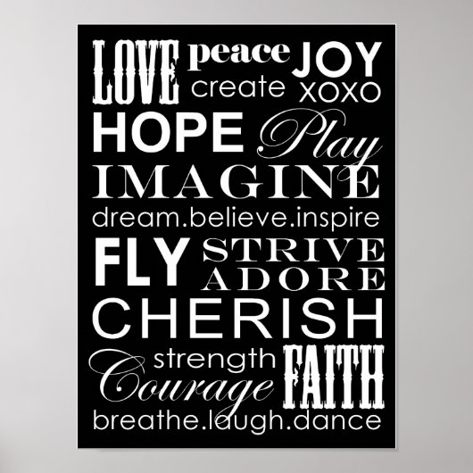 生きる言葉 ポスター (正面)