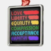 生きる言葉 メタルオーナメント (左)