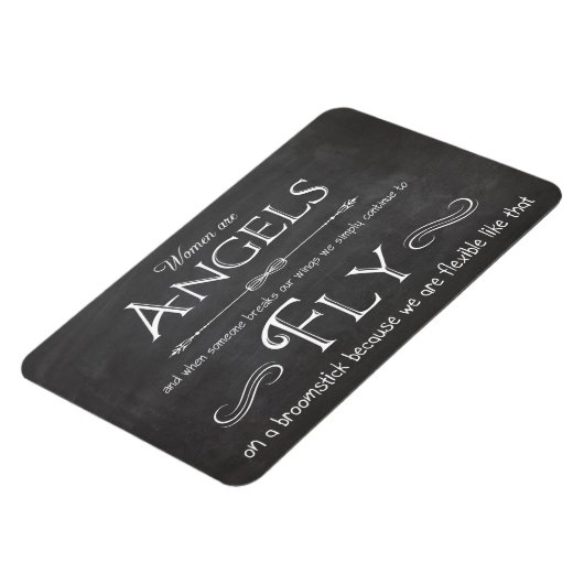 生きる言葉 – 女性は天使の磁石 マグネット (左側)