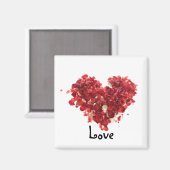 生きる言葉：愛 – 磁石 (正面/裏面)