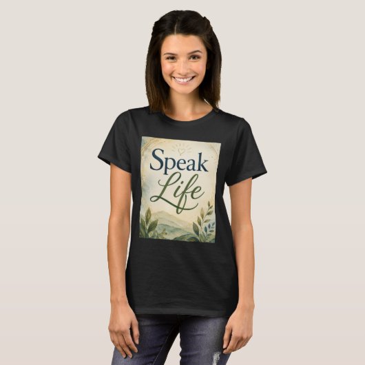 生きる言葉 Tシャツ (正面フル)