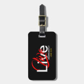 生きる豊富なジョン10:10聖なる書物、 経典荷物 ラゲッジタグ (正面縦)