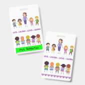 生きる～を笑う～を愛する～学学校先生 バッジ (表裏)