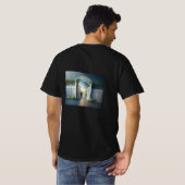 "生きる..." オリジナル メンズ Tシャツ (裏面フル)
