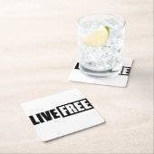 生きる スクエアペーパーコースター (インサイチュ)