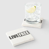 生きる ストーンコースター (横)