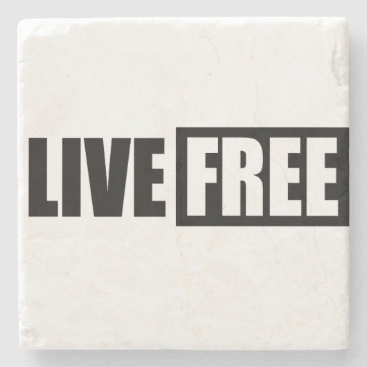 生きる ストーンコースター (正面)