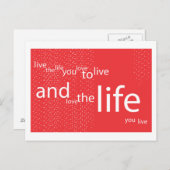 生きる ポストカード (正面/裏面)