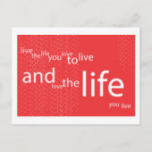 生きる ポストカード (正面)