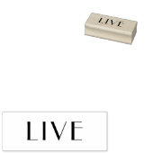 生きる ラバースタンプ (押印)