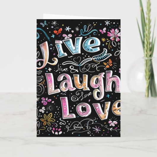 生きる、愛し、笑う カード (裏面)