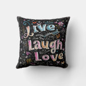 生きる、愛し、笑う クッション (裏面)