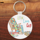 生きる…愛…キルト キーホルダー (正面)