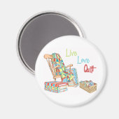 生きる…愛…キルト マグネット (正面/裏面)