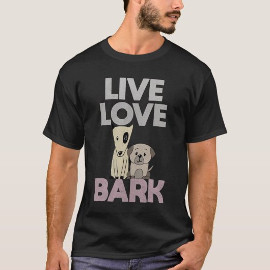生きる 愛 吠える Tシャツ (正面)