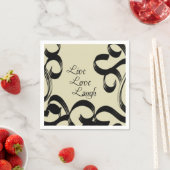 生きる、愛、笑う スタンダードカクテルナプキン (インサイチュ)