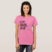 生きる、愛、笑う Tシャツ (正面フル)