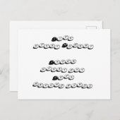 生きる，笑う，ラブ引用文はがき ポストカード (正面/裏面)