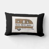 「生きる、笑う、愛し、キャンプ」 ランバークッション (裏面)