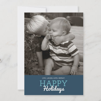 生きる、笑う、愛する、繰り返す。ホリデーカード | 5 x 7 シーズンカード