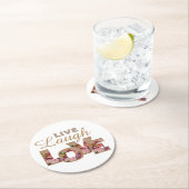 生きる、笑う、愛 ラウンドペーパーコースター (インサイチュ)