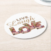 生きる、笑う、愛 ラウンドペーパーコースター (アングル)