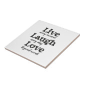 生きる，笑う，愛 – 3つの美しい言葉 タイル (側面)